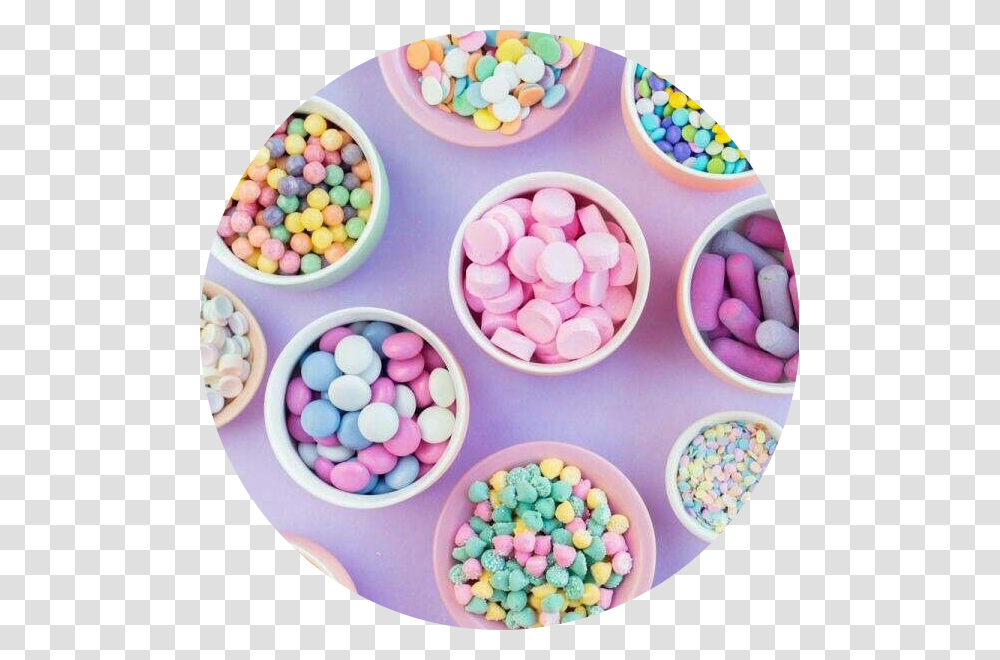 Pastel Pastelcolors Sweets Treats Circle, Food, Confectionery, Sprinkles, Candy Transparent Png