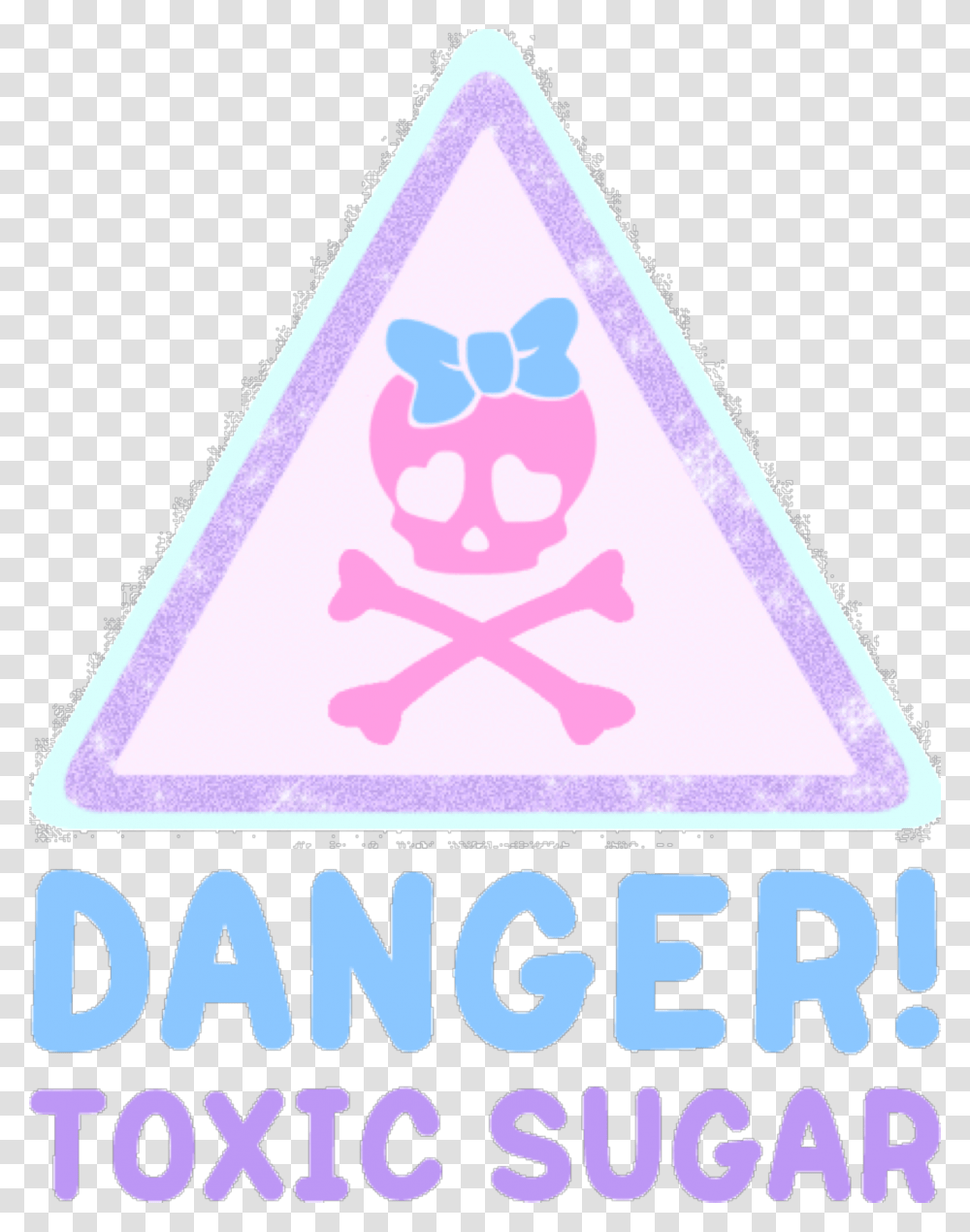 Pastel Pastelgoth Pastelgrunge Danger Toxic Sugar Kawaii Pastel Goth, Triangle Transparent Png