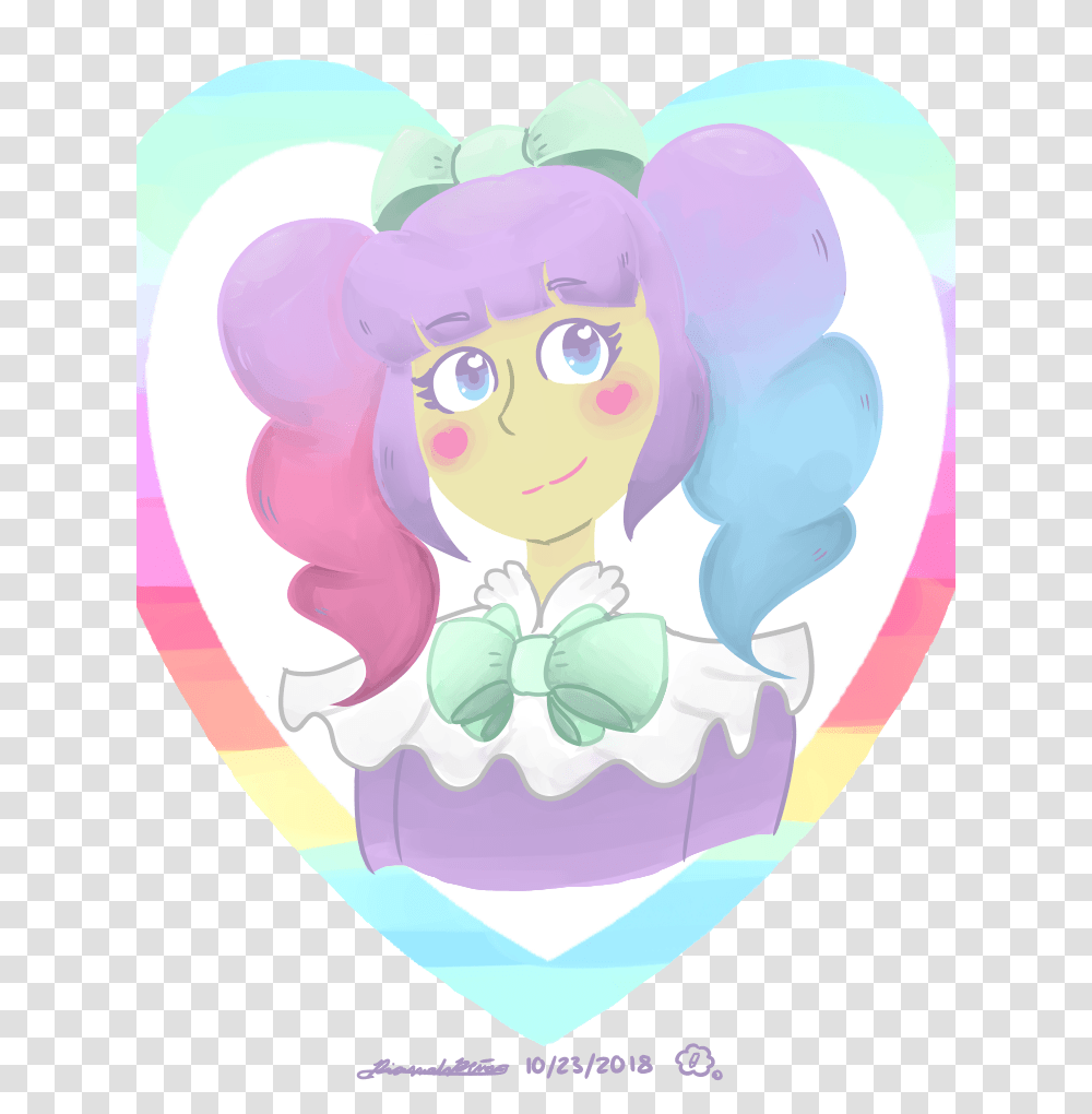 Pastel Rainbow Cartoon, Purple, Heart, Spring Transparent Png