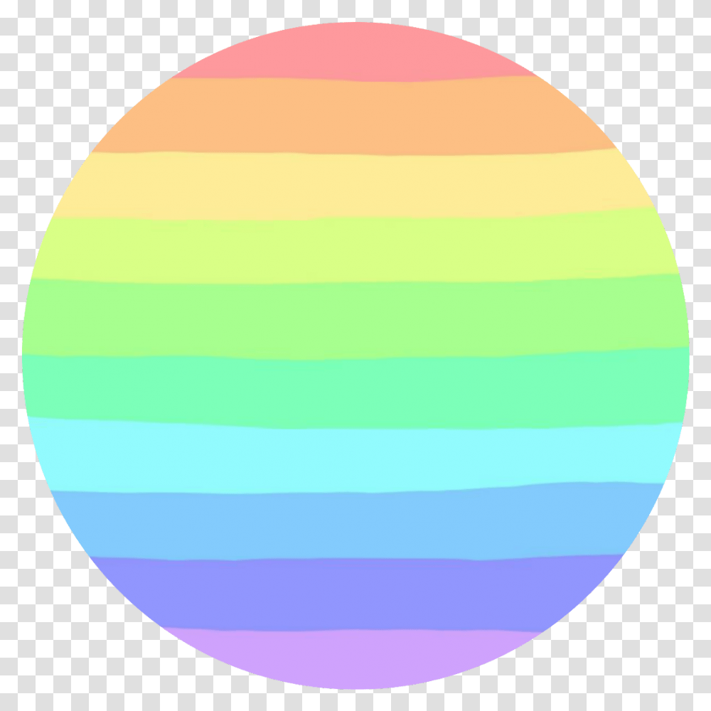 Pastel Rainbow Striped Circle Hasmasul Mare, Sphere, Balloon, Egg, Food Transparent Png