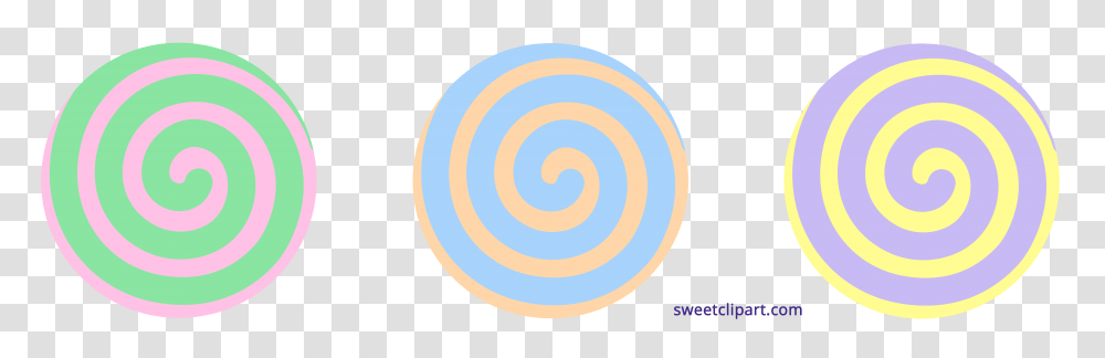 Pastel Spiral Candy Clipart, Nature, Logo Transparent Png