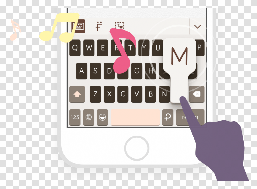 Pastelapps Pastel Keyboard Themes Extension Custom Smartphone, Electronics, Mobile Phone, Cell Phone, Text Transparent Png