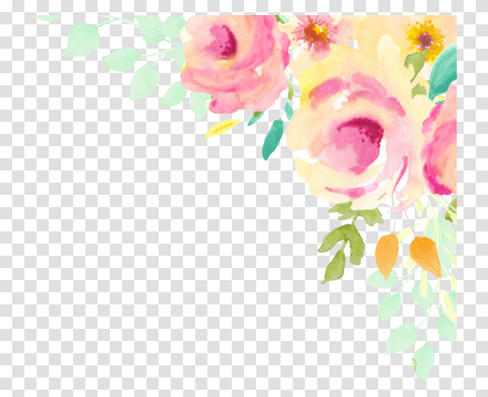 Pastels Colors Flowers Flores Flowerslover Cornerdesign Garden Roses, Graphics, Art, Floral Design, Pattern Transparent Png