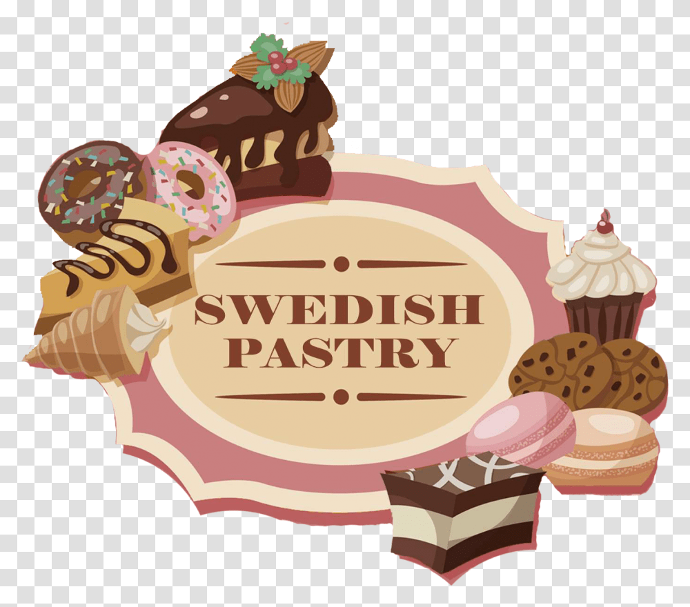 Pastry Birthday Cake 1276821 Vippng Pastry, Dessert, Food, Cream, Cupcake Transparent Png