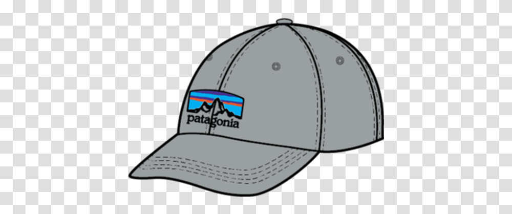 Patagonia Line Logo Ridge Cap Gear West Ski And Bike Baseball Cap, Clothing, Apparel, Hat, Architecture Transparent Png
