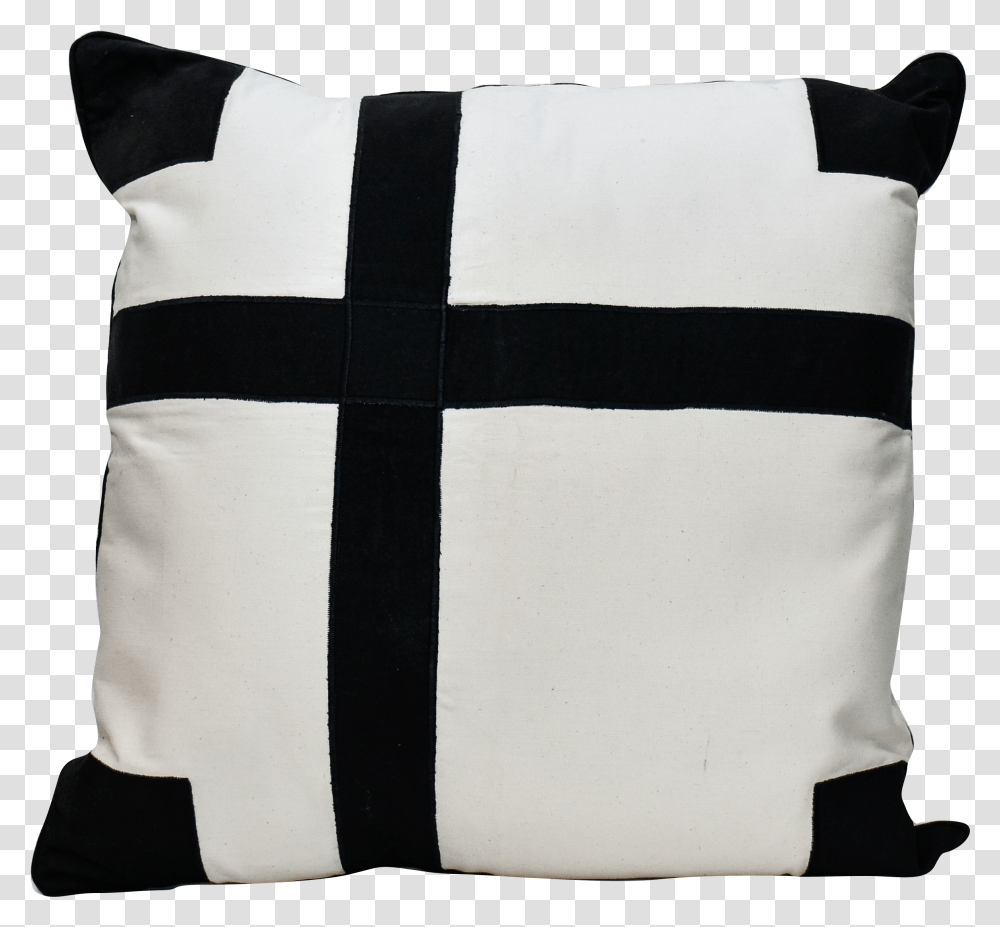 Patch Black And White Pillow Cover Transparent Png