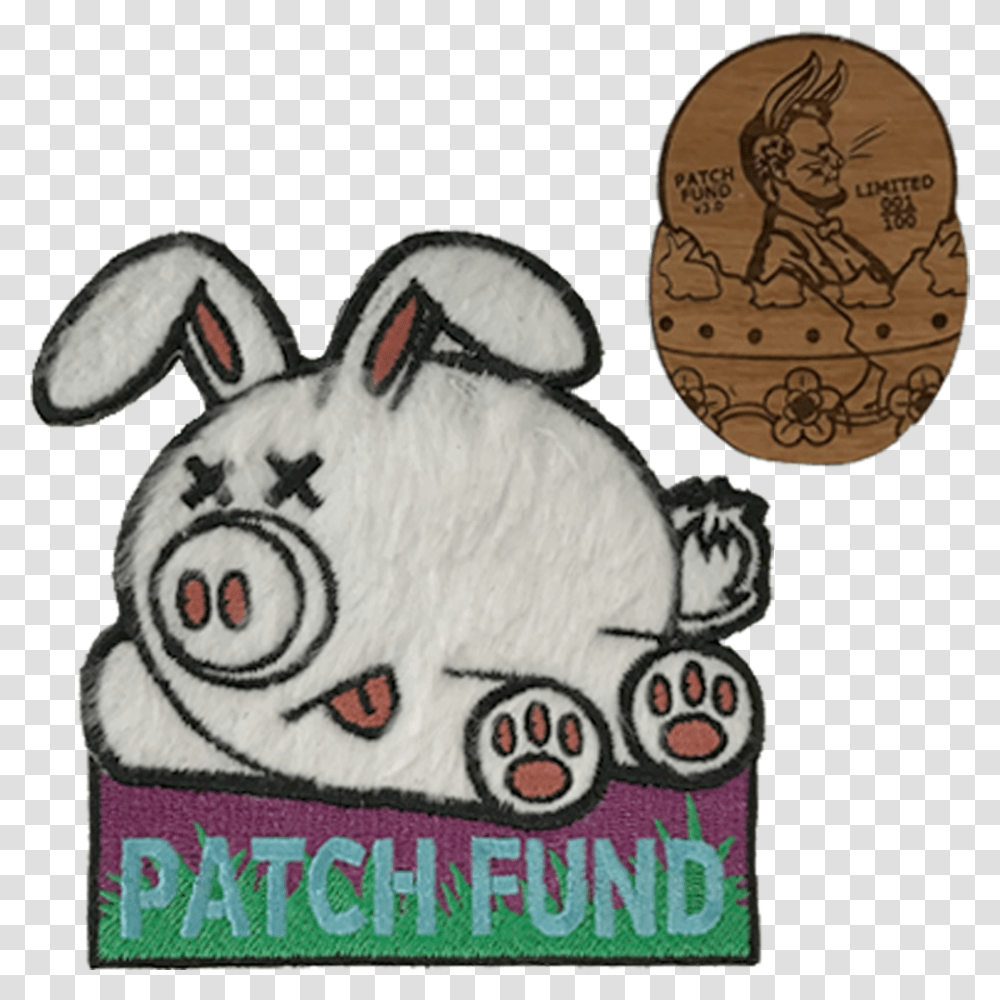 Patch Fund Piggy Bank, Label, Logo Transparent Png
