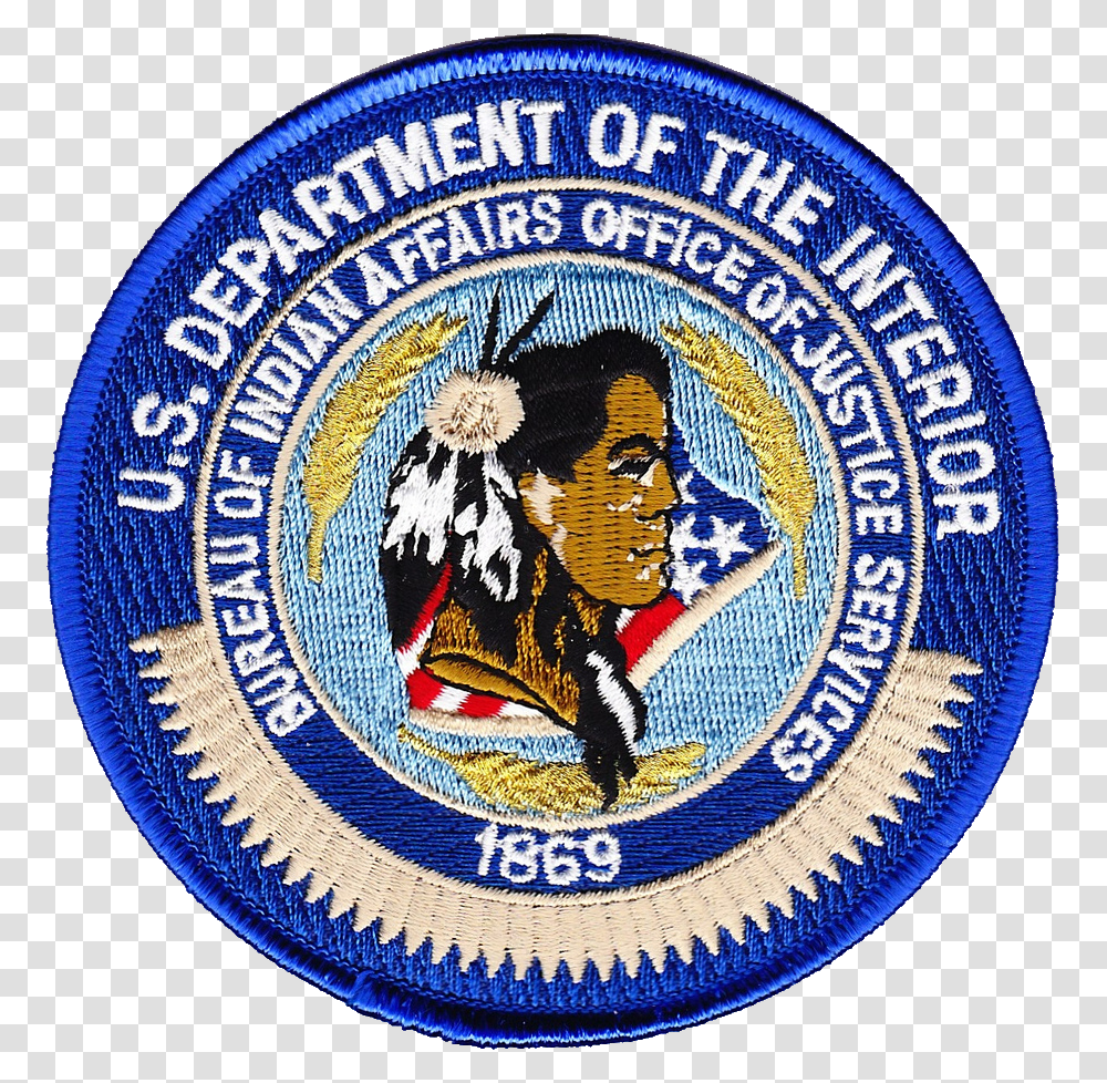 Patch Of The Bureau Of Indian Affairs Police, Logo, Trademark, Rug Transparent Png