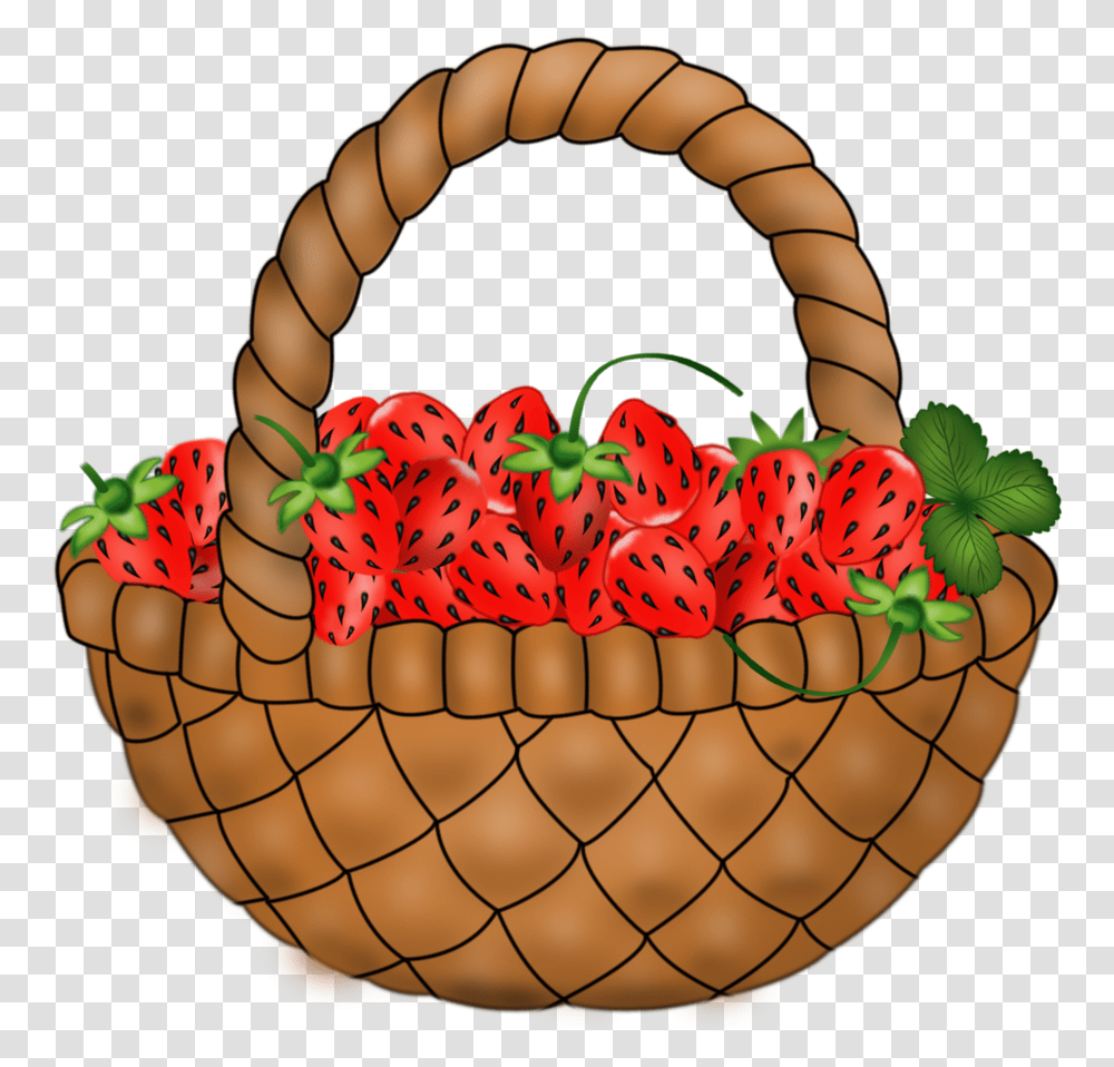Patches Fruits And Vegetables Strawberry Fruits Storage Basket, Shopping Basket, Lamp Transparent Png