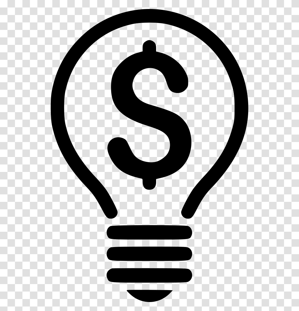 Patent Financial Idea Icon Vector, Light, Lightbulb, Stencil Transparent Png