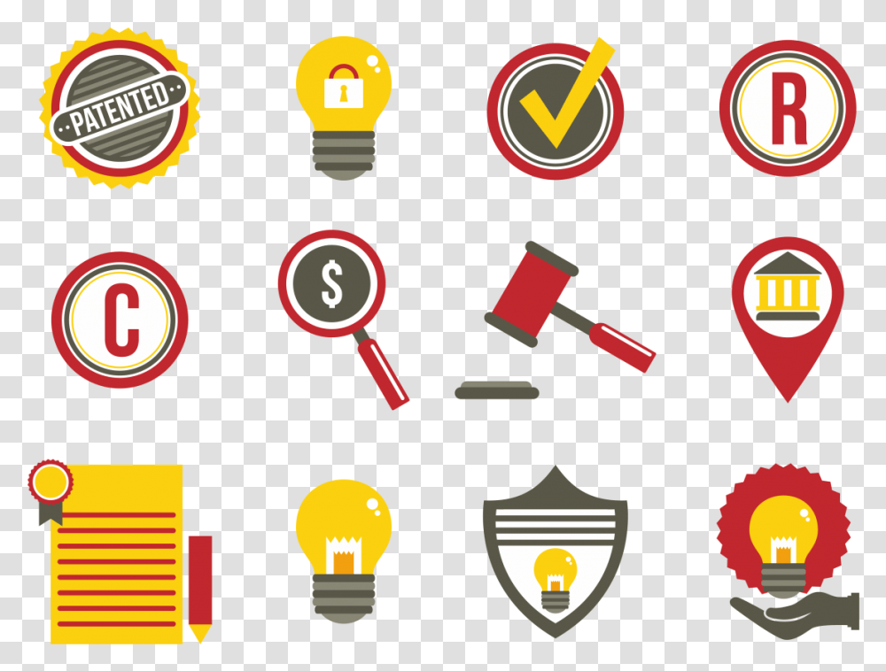 Patent Idea Protection Flat Icons Patent Icon, Light, Lightbulb, Poster, Advertisement Transparent Png