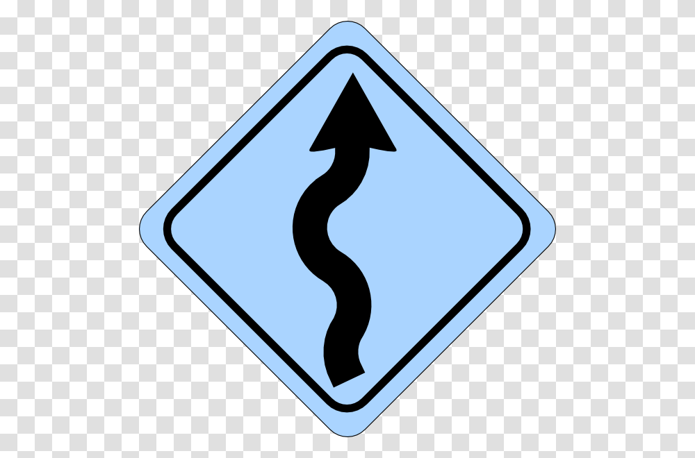 Path Clipart Curvy, Road Sign Transparent Png