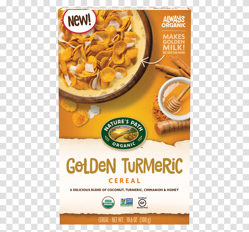 Path Golden Turmeric Cereal, Food, Plant, Breakfast Transparent Png