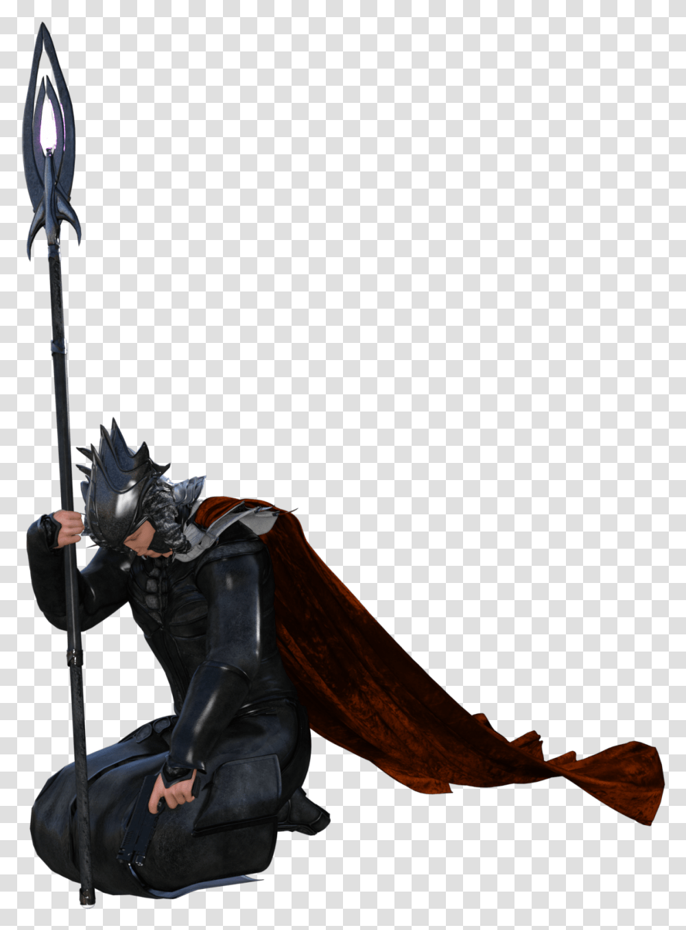 Pathfinder Cleric Spear Cleric With Spear, Person, Human, Costume, Knight Transparent Png
