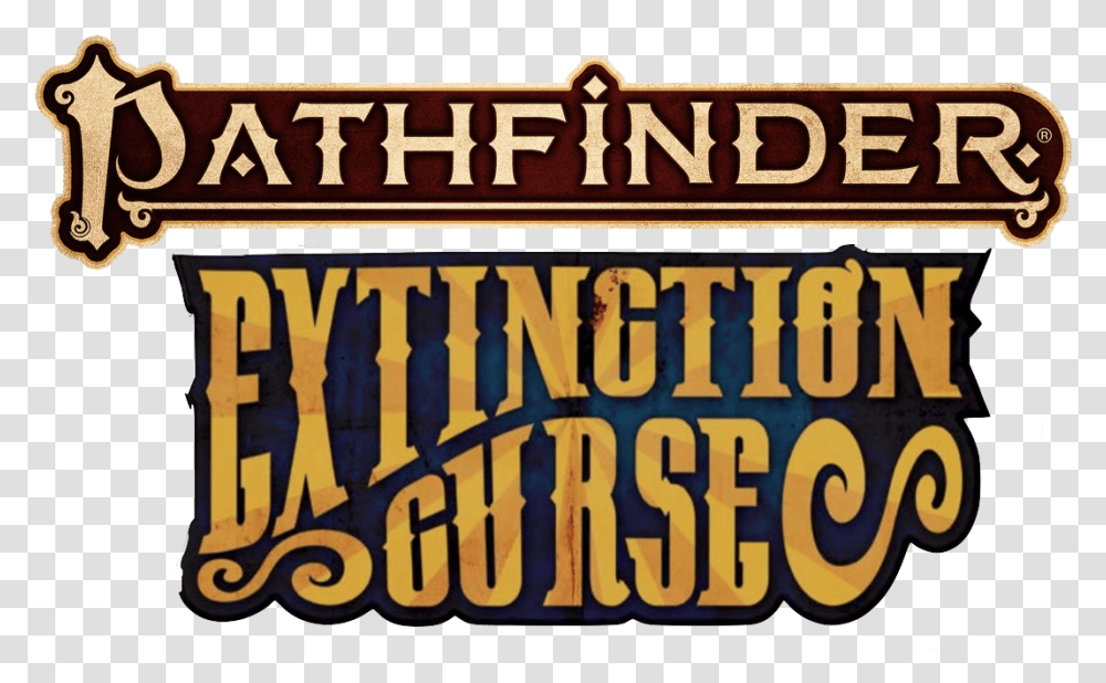Pathfinder Curse Adventure Pathfinder Extinction Curse Logo, Text, Alphabet, Word, Symbol Transparent Png