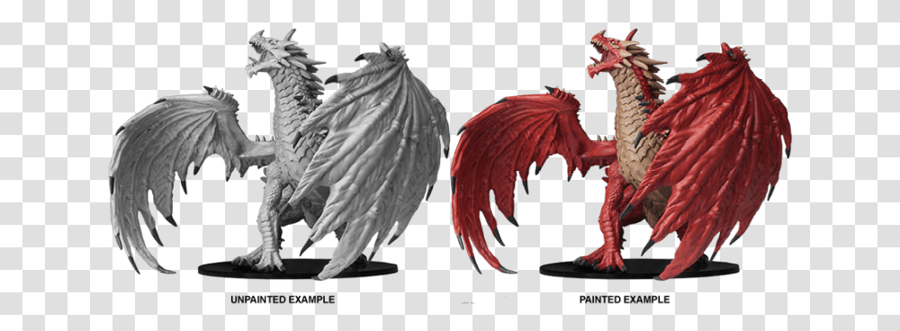 Pathfinder Deep Cuts Unpainted Minis Gargantuan Red Dragon Gargantuan Red Dragon Miniature, Chicken, Poultry, Fowl, Bird Transparent Png