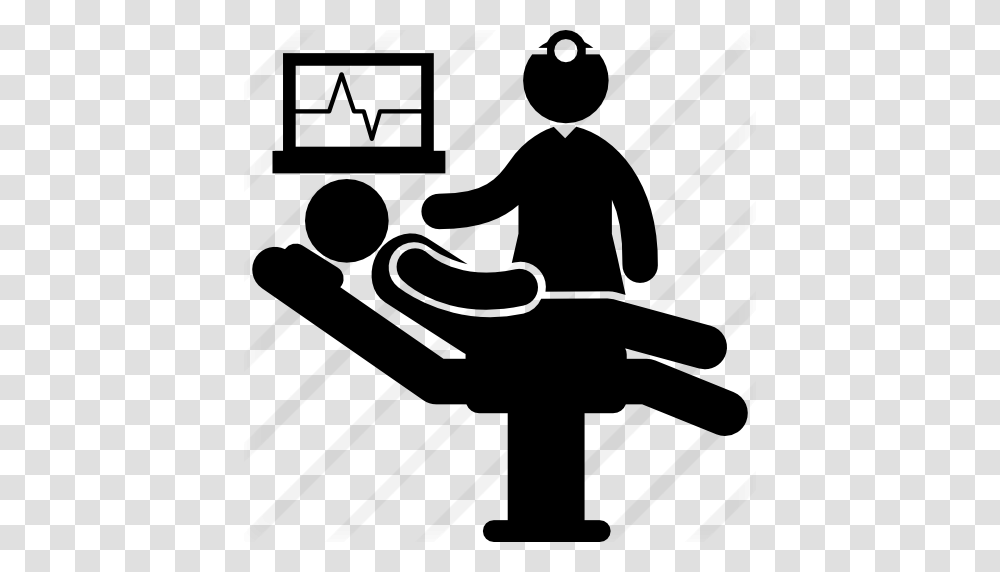 Patient Lying On Stretcher With Medical Doctor, Gray, World Of Warcraft Transparent Png