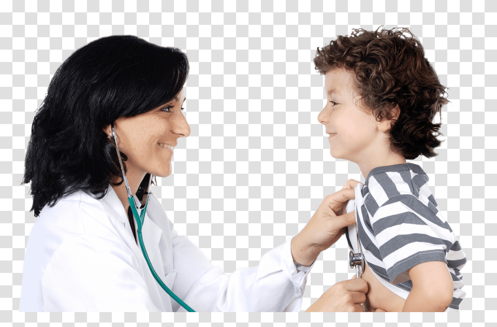 Patient Patient With Doctor Hd, Person, Human, Apparel Transparent Png