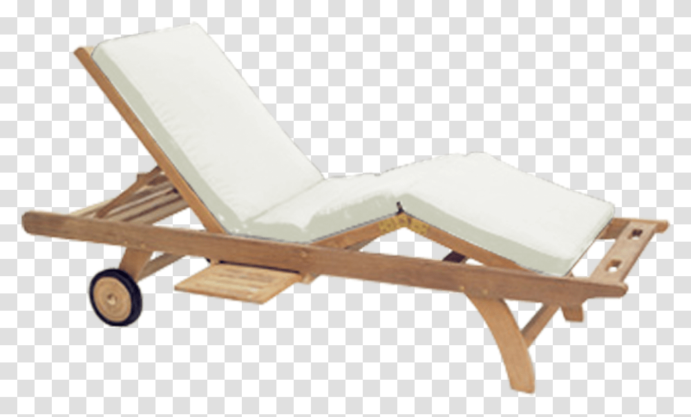 Patio Furniture Lounge Bed Photo Chair Long Top, Cushion, Wood Transparent Png