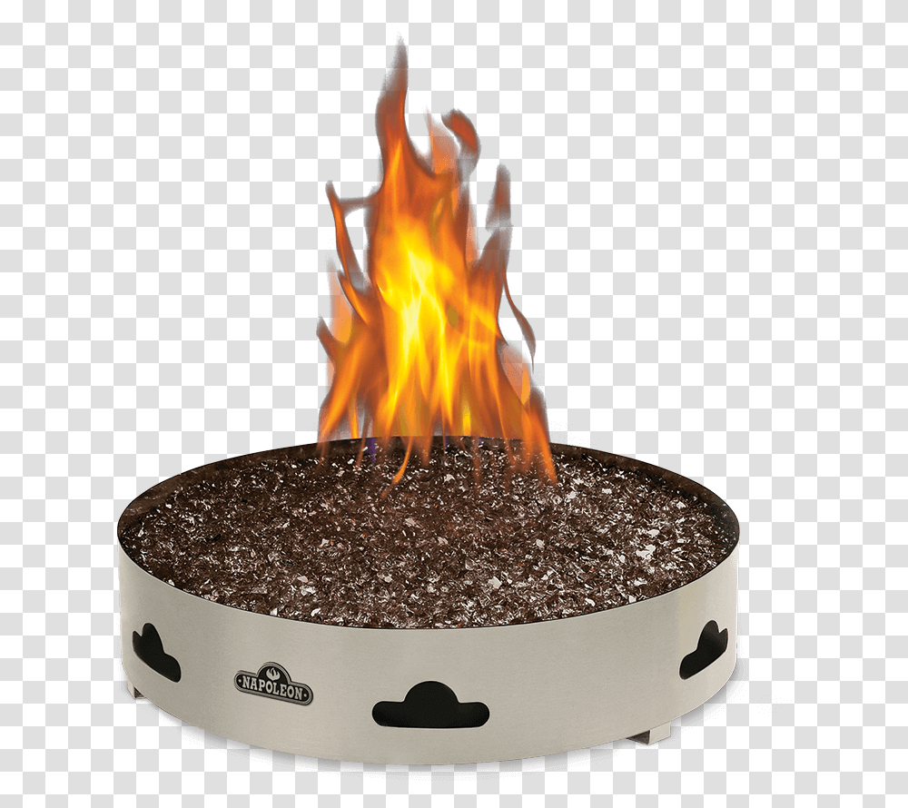 Patioflame With Glass Patioflame Napoleon, Fire, Birthday Cake, Dessert, Food Transparent Png