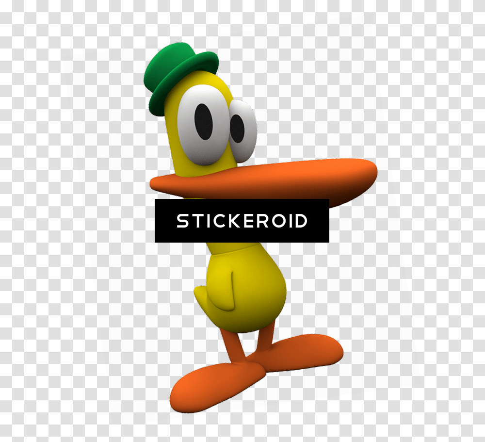 Pato The Duck Download Pocoyo Pato, Toy, Food, Super Mario, Cutlery Transparent Png