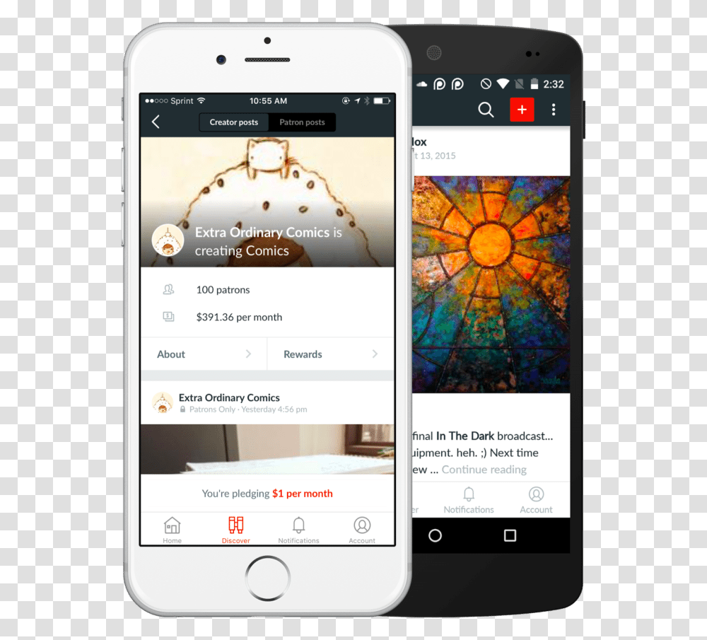 Patreon App Patreon Ios App, Mobile Phone, Electronics, Cell Phone, Iphone Transparent Png