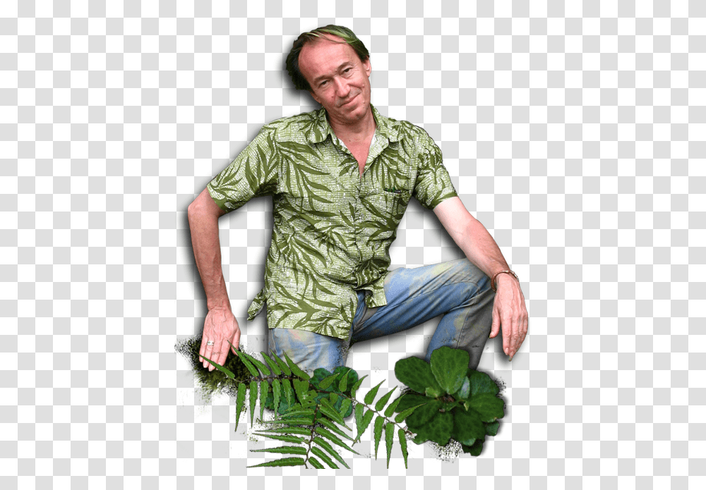 Patrick Blanc French Green Wall Designer, Person, Plant, Outdoors, Garden Transparent Png