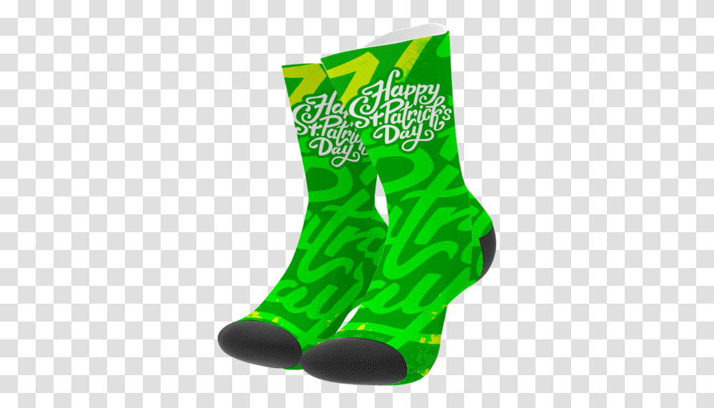 Patrick's Day Socks Sock, Stocking, Christmas Stocking, Gift, Green Transparent Png