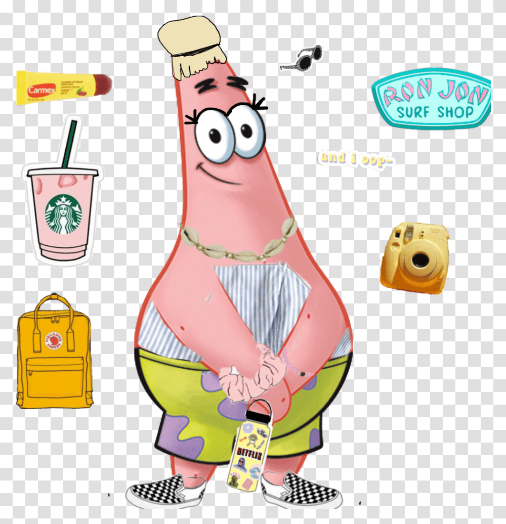 Patrick Star As A Vsco Girk Patrick Star, Shoe, Footwear, Person Transparent Png