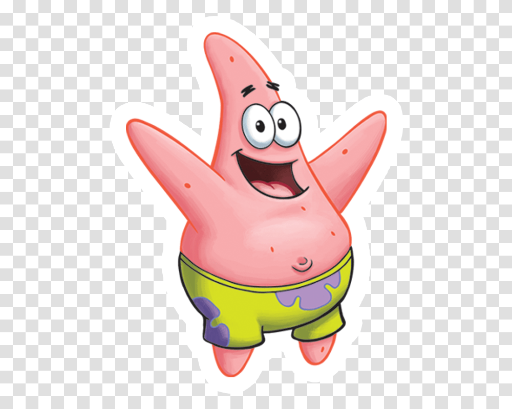 Patrick Star No Background, Toy, Mouth, Lip, Plush Transparent Png