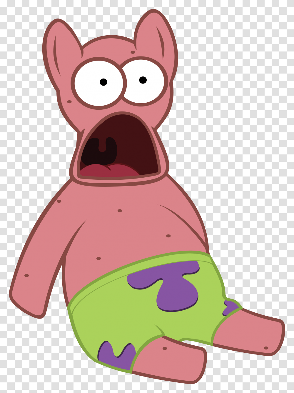 Patrick Star Spongebob Squarepants Surprised Patrick, Mouth, Lip Transparent Png