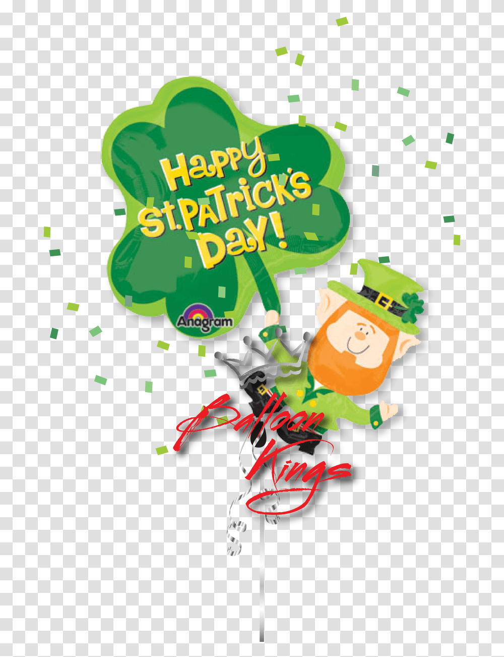 Patrickquots Day Leprechaun Amp Shamrock 80cm Happy St Patricks Day, Advertisement, Poster Transparent Png