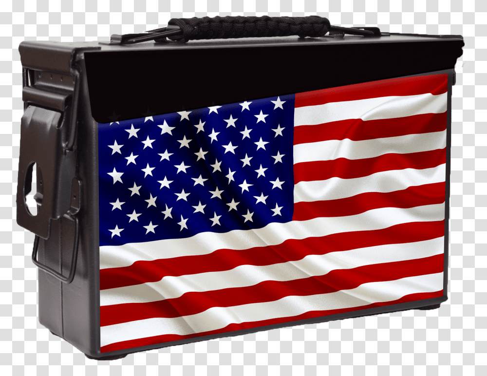 Patriot Ammo Can Half American Half Canadian Flag, American Flag, First Aid, Bag Transparent Png