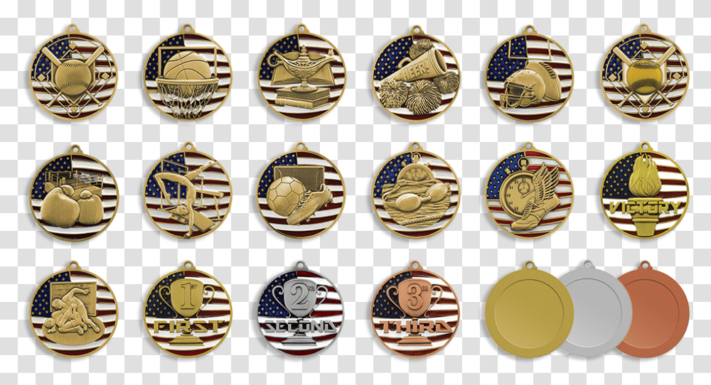 Patriotic 75 Patriotic Medals Heart Sprite Sheet Badge, Gold, Wristwatch, Coin, Money Transparent Png