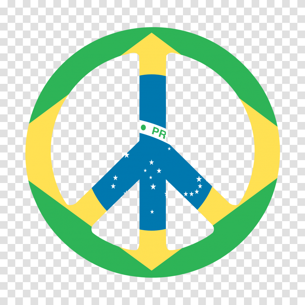 Patriotic Clipart Peace Sign, Logo, Trademark, Recycling Symbol Transparent Png