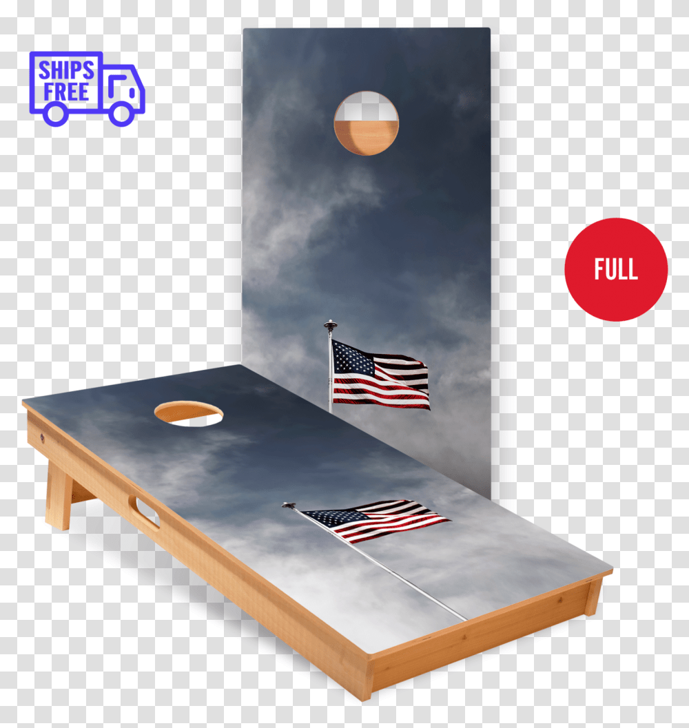 Patriotic Corn Hole Game, Flag, Tabletop, Furniture Transparent Png