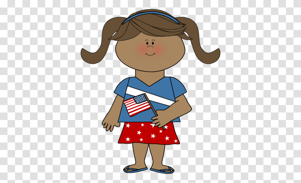 Patriotic Girl Clip Art, Person, Label Transparent Png