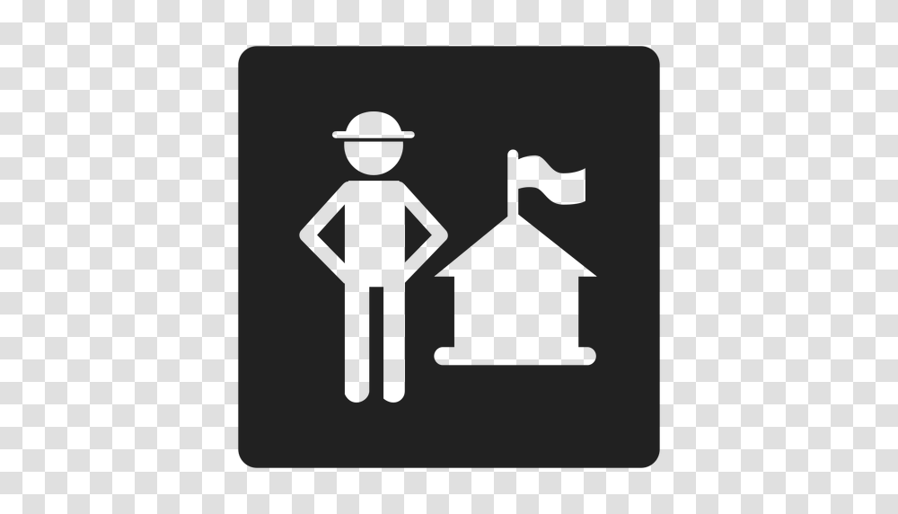 Patriotic House Square Icon, Stencil, Soil, Tomb Transparent Png