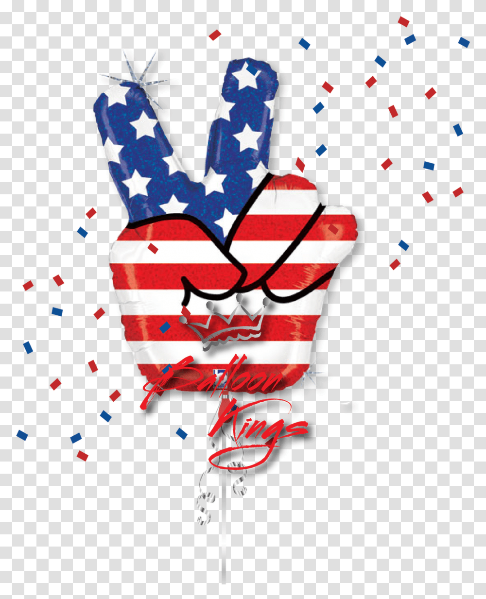 Patriotic Peace Red White And Blue Peace Sign, Paper, Confetti, Hand Transparent Png