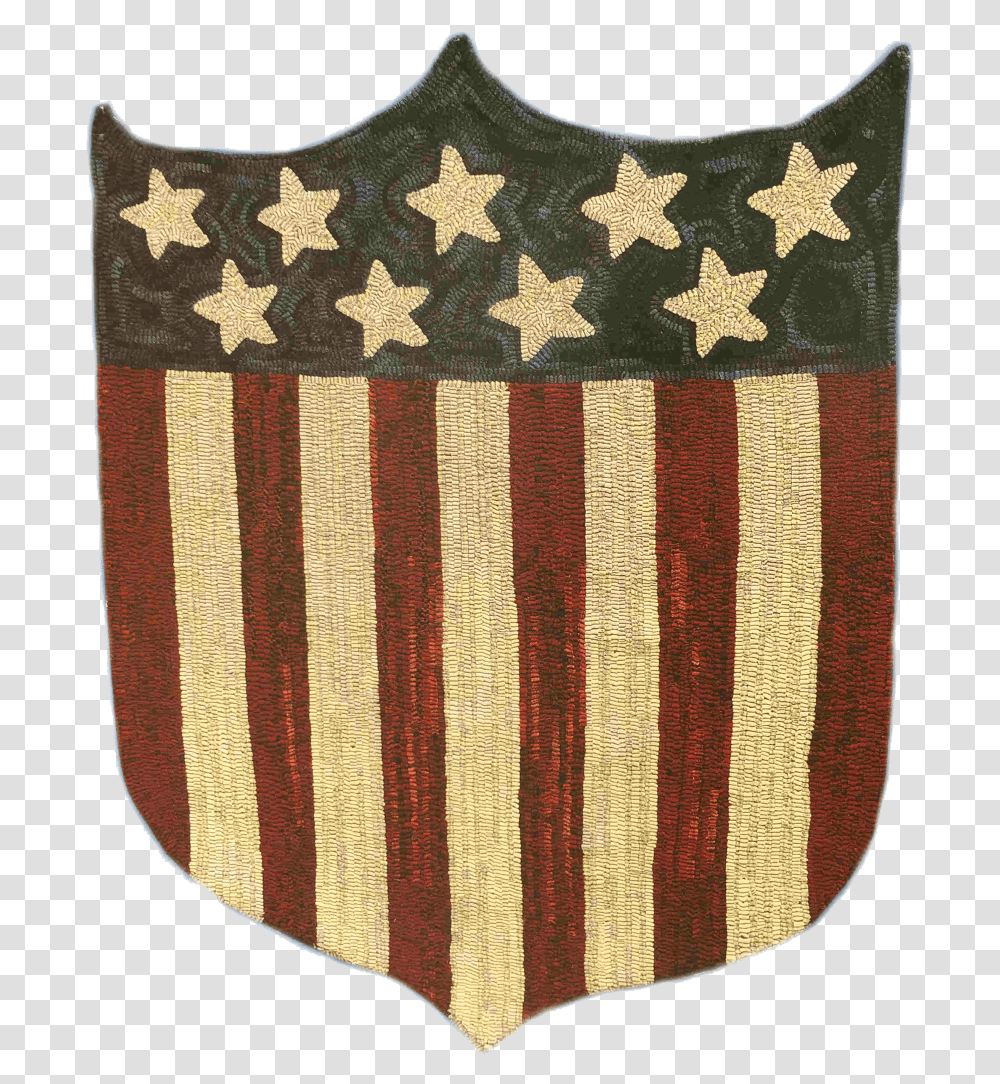 Patriotic Shield By Polly Minick Rug Hooking, Handbag, Accessories, Accessory, Purse Transparent Png