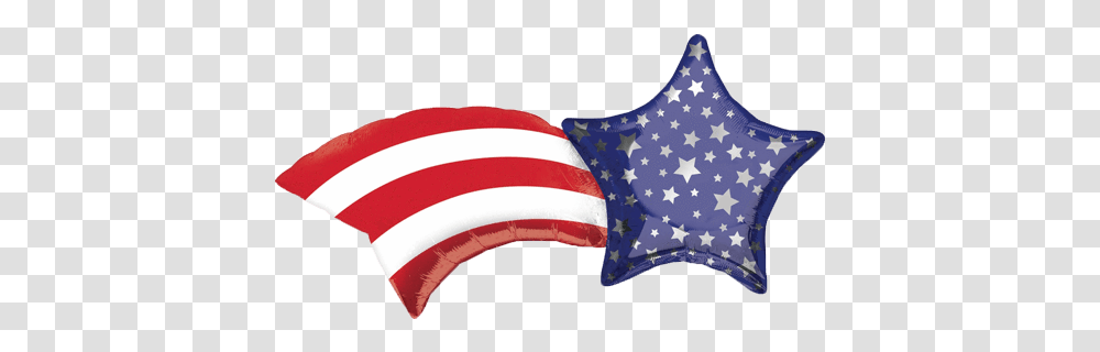 Patriotic Stars And Stripes Shooting Star Balloon Patriotic Ballons Clipart, Flag, Symbol, American Flag Transparent Png