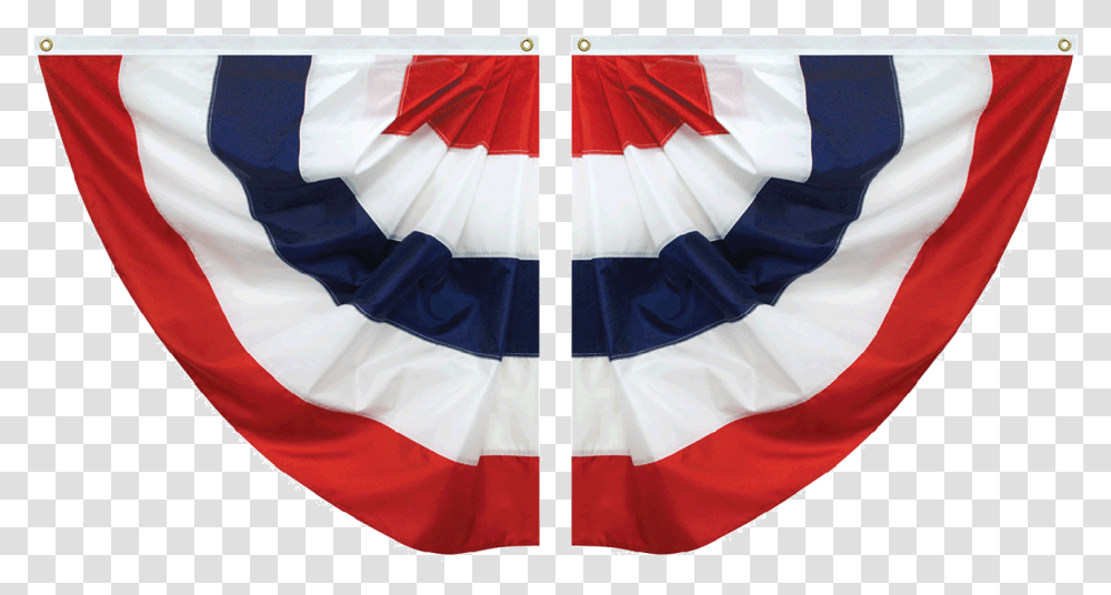 Patriotic Striped Half Fan Set American Flag Semi Circle, Apparel, Cape Transparent Png