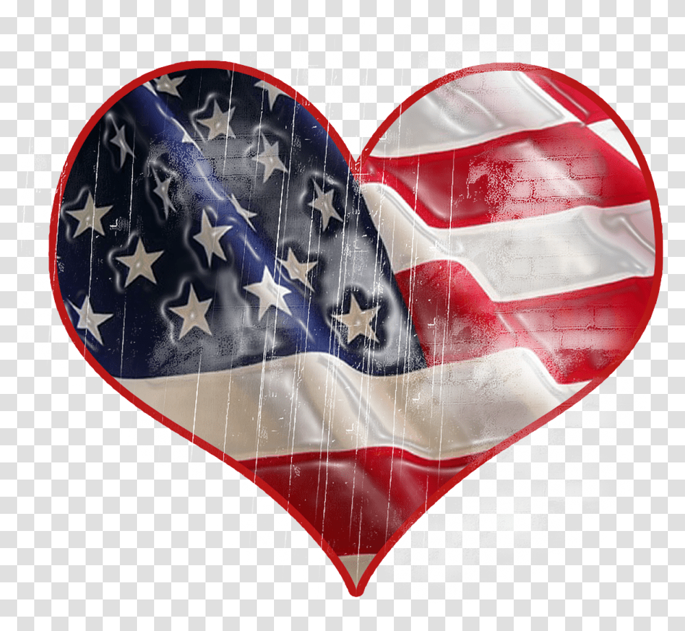 Patriotism Usa Heart Free Image On Pixabay Symbol For Loving Your Country, Flag, Helmet, Clothing, Apparel Transparent Png