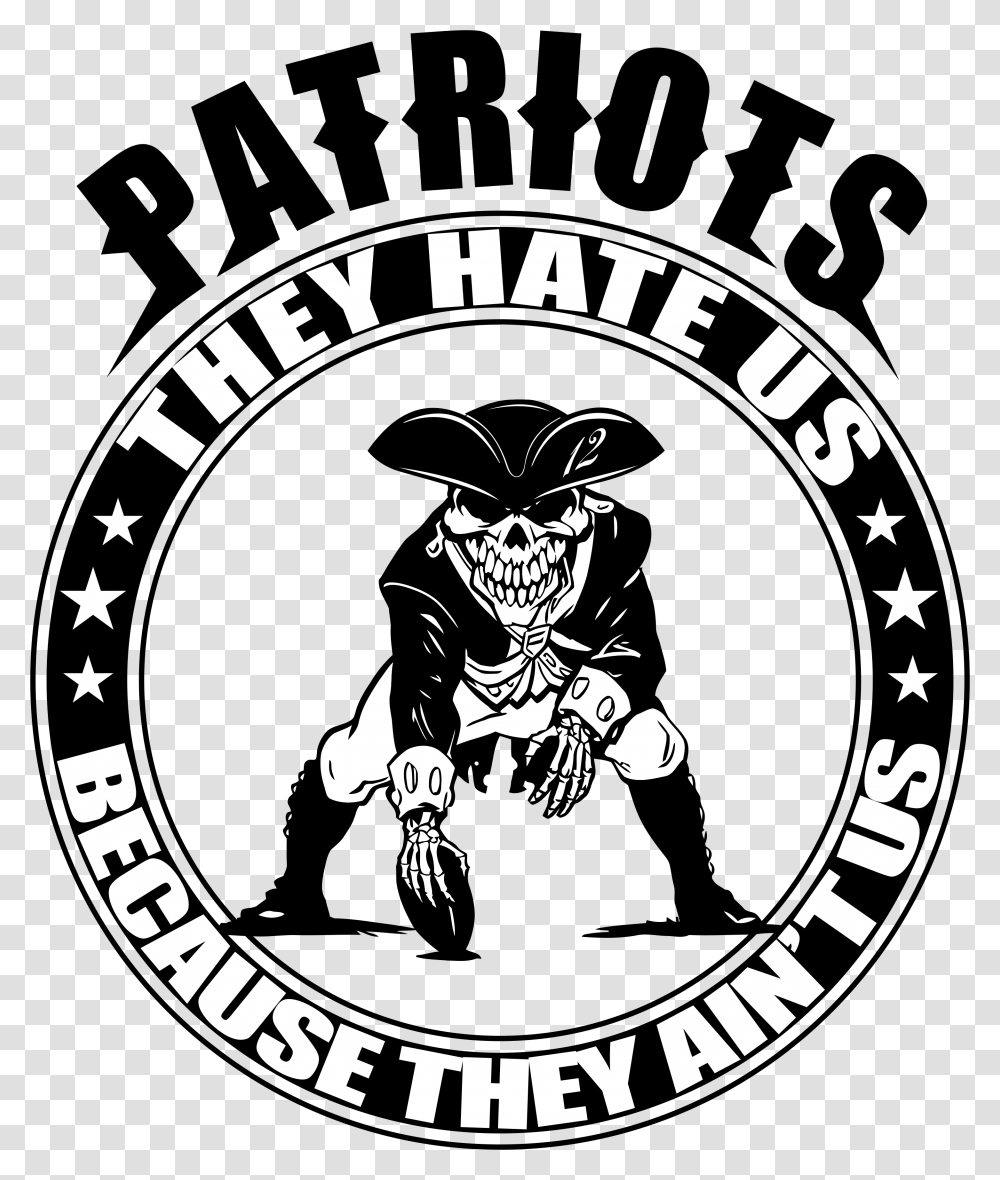 Patriots Logos Black And White, Trademark, Person, Human Transparent Png