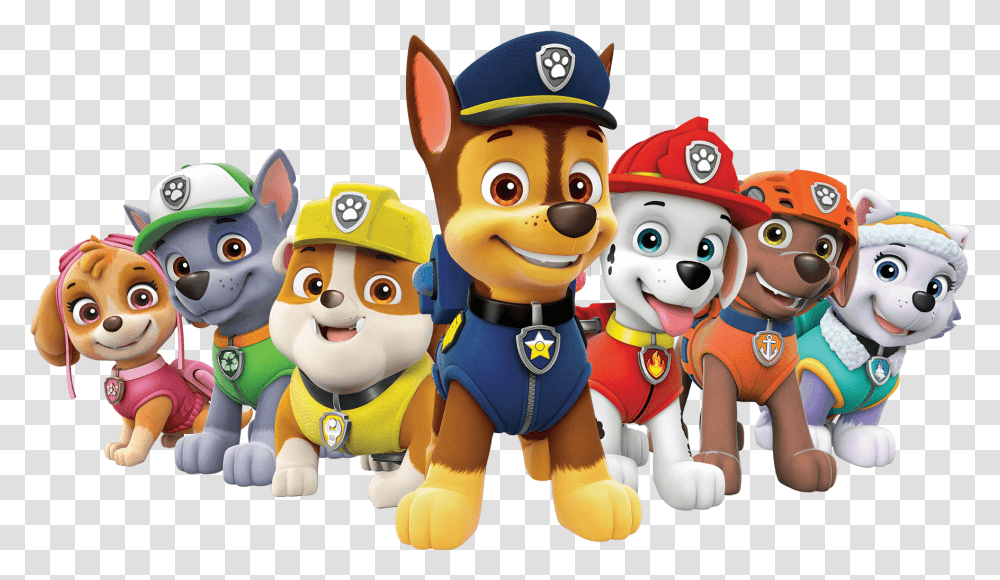Patrol All Characters High Resolution Paw Patrol, Toy, Plush, Mascot, Super Mario Transparent Png