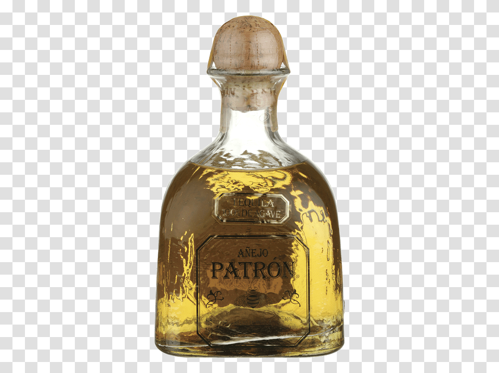 Patron Anejo Glass Bottle, Tequila, Liquor, Alcohol, Beverage Transparent Png