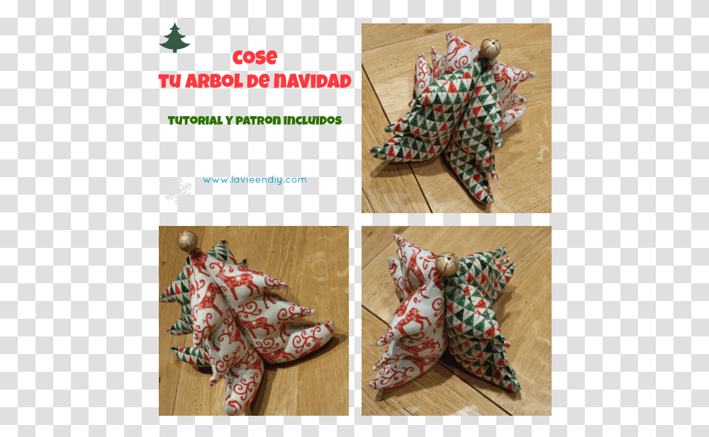 Patron Arbol De Navidad En Tela, Paper, Origami, Person Transparent Png