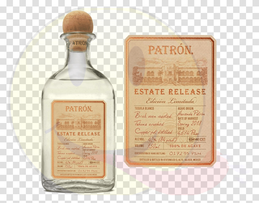 Patron Estate Release Patron Tequila Estate Release, Liquor, Alcohol, Beverage, Drink Transparent Png