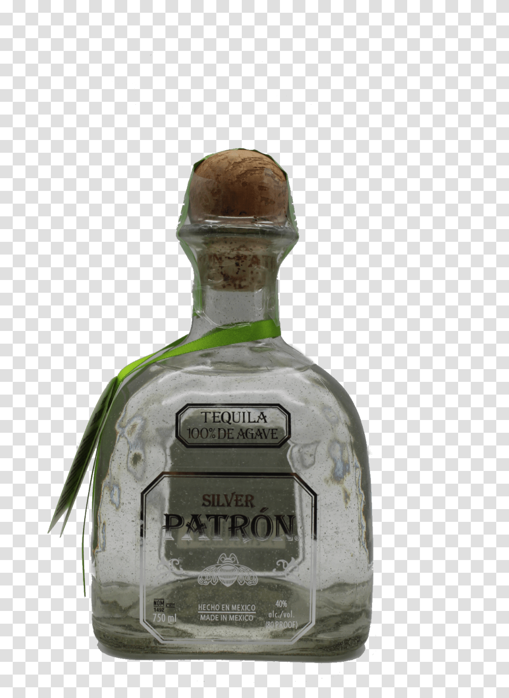 Patron Glass Bottle, Liquor, Alcohol, Beverage, Drink Transparent Png