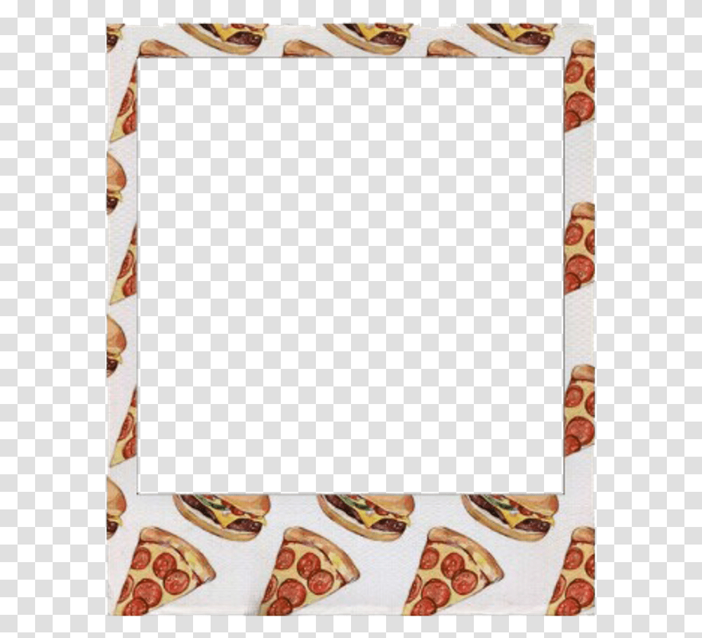 Pattern Clipart Pizza Polaroid Frame Food, Blackboard, Menu Transparent Png